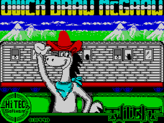 Quick Draw McGraw title screen for ZX Spectrum